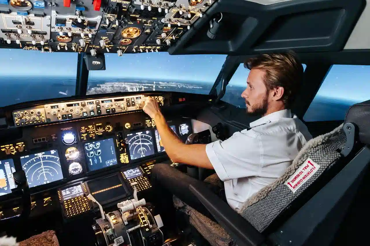 pilot in a plane